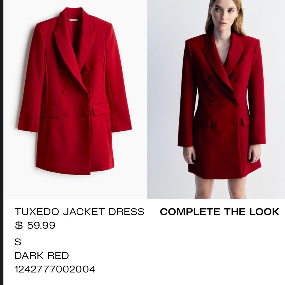 TUXEDO JACKET DRESS